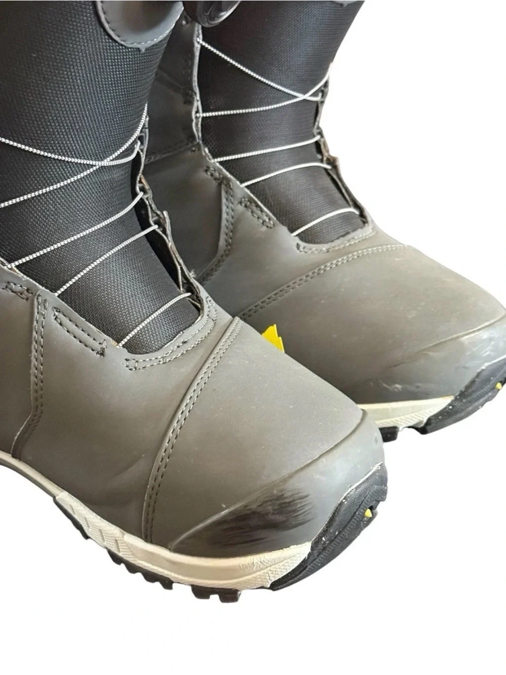 Burtons Photon BOA Imprint 3 Snowboard Boots Gray Black Size 7.5 Mens